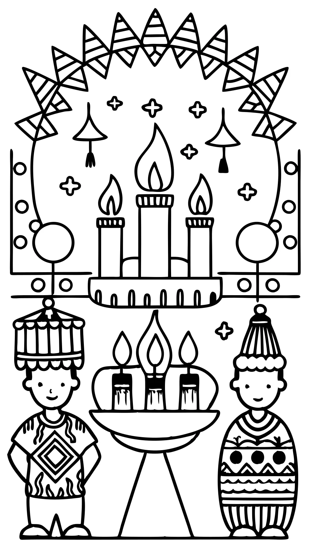 coloriage kwanzaa